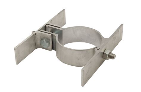 clamp on exterior metal sign brackets for square post|double sided sign mounts.